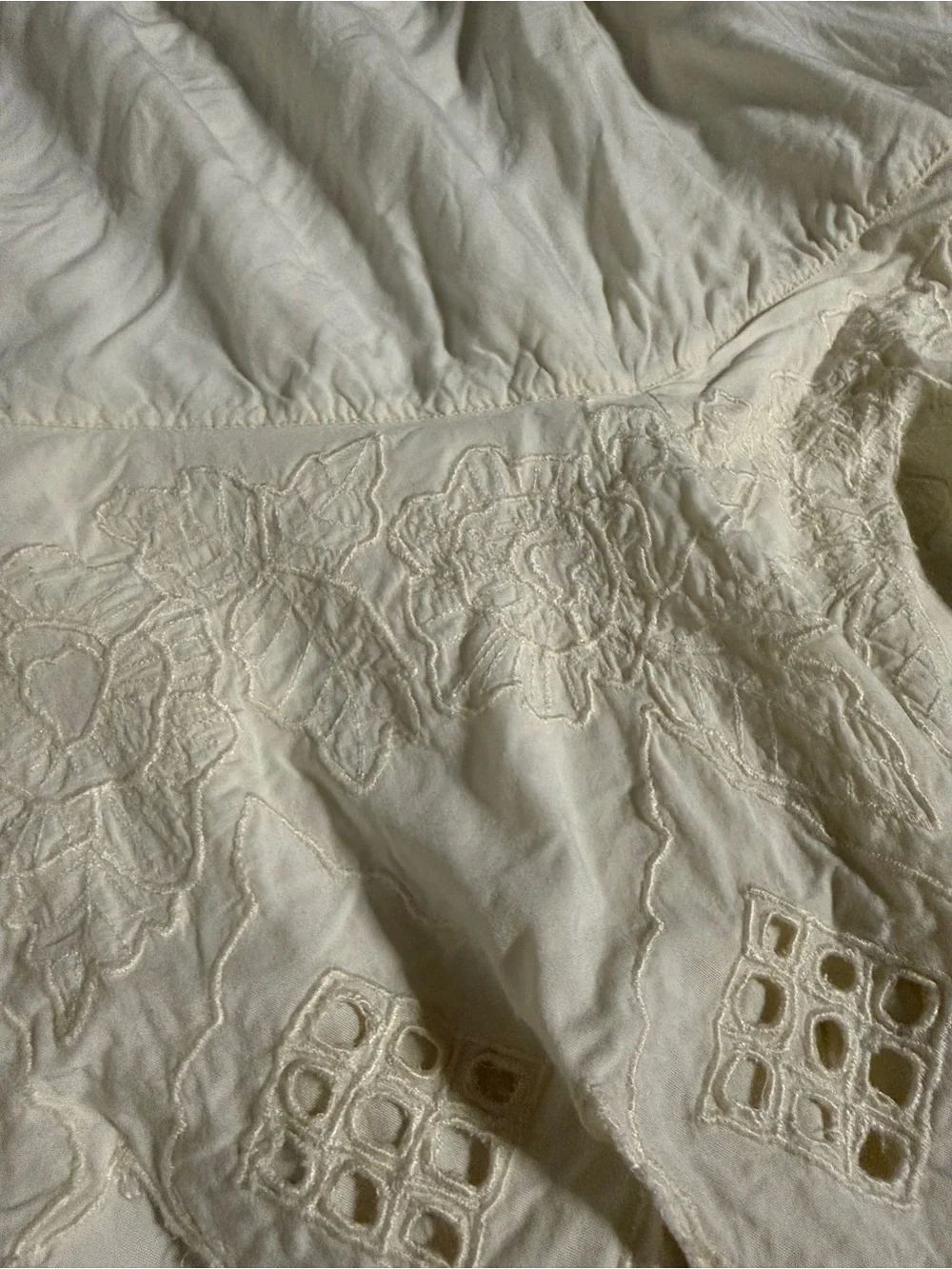 Vintage!! Cotton Embroidered Anglaise Stevie Nicks Boho Skirts of your dreams!!